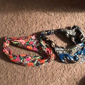Two fabric headbands